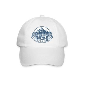 wild & free - Baseballkappe - Weiß/Weiß - Vorne