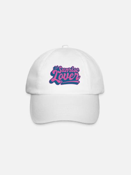 Sunrise Lover - Baseballkappe - Weiß/Weiß