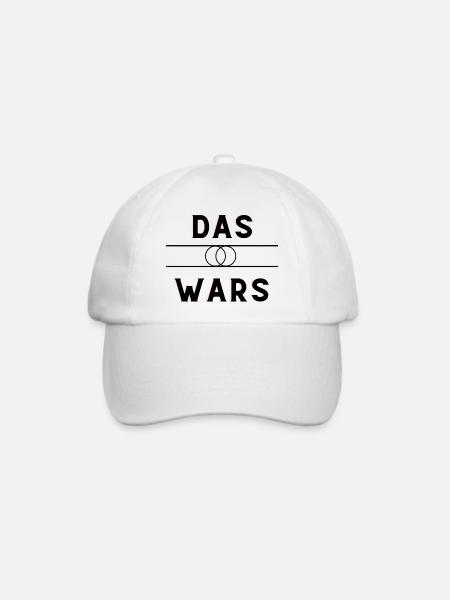 Das Wars - Baseballkappe - Weiß/Weiß