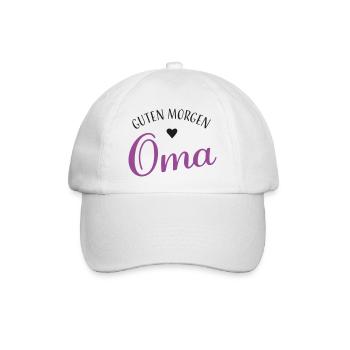 Guten Morgen Oma - Baseballkappe - Weiß/Weiß - Vorne