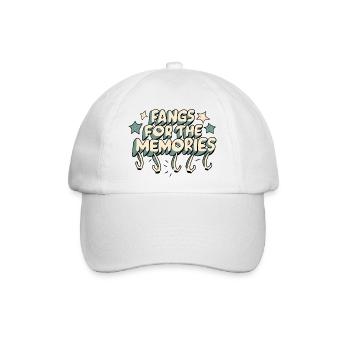 Reißzähne für die Erinnerungen - Baseballkappe - Weiß/Weiß - Vorne