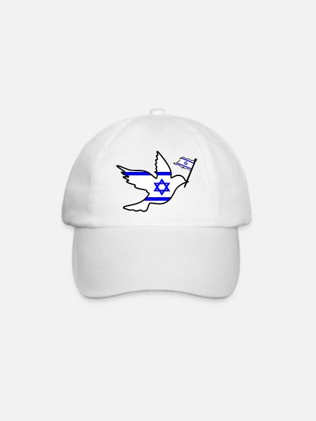 Israel Friedenstaube - Baseballkappe - Weiß/Weiß