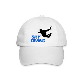 sky diving - Baseballkappe - Weiß/Weiß - Vorne