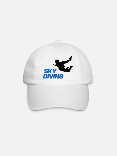 sky diving - Baseballkappe - Weiß/Weiß
