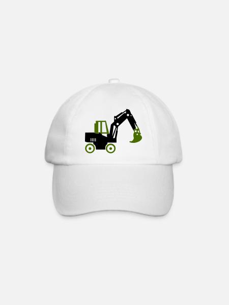 bagger - Baseballkappe - Weiß/Weiß