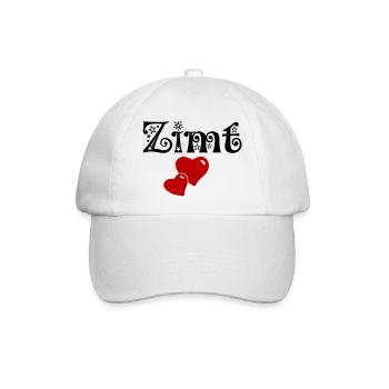 Zimt & Zucker Partnerlook Liebe Valentinstag Herz - Baseballkappe - Weiß/Weiß - Vorne