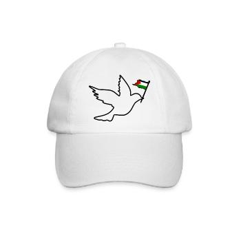 Free palestine - Baseballkappe - Weiß/Weiß - Vorne