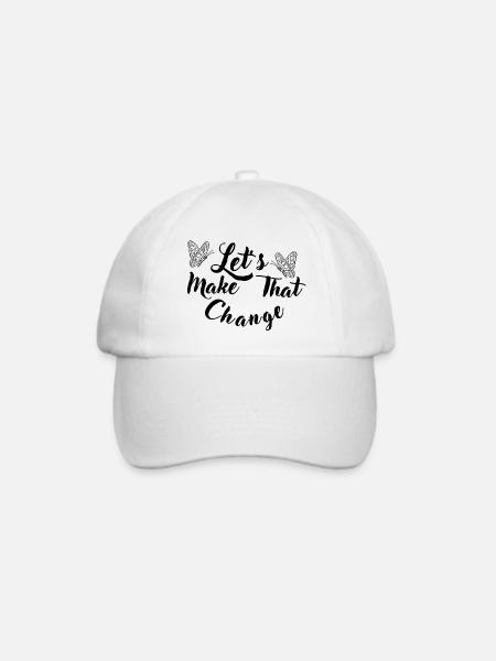 Make That Change - Baseballkappe - Weiß/Weiß