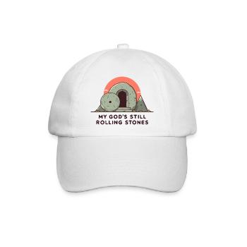 My God's still rolling - Baseballkappe - Weiß/Weiß - Vorne