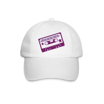 Musik der 80er Jahre - Baseballkappe - Weiß/Weiß - Vorne