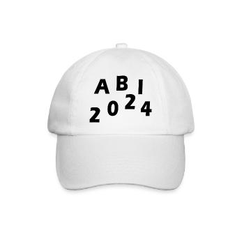 Abi 2024 - Baseballkappe - Weiß/Weiß - Vorne