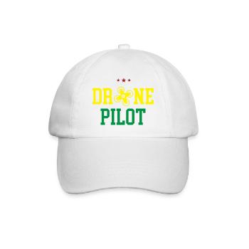 Drohnen-Pilot - Baseballkappe - Weiß/Weiß - Vorne