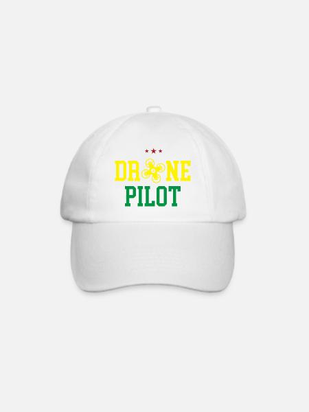 Drohnen-Pilot - Baseballkappe - Weiß/Weiß
