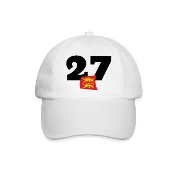 Normandie - Eure - 27 - Baseballkappe - Weiß/Weiß - Vorne