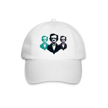 Edgar Allan Poe - Baseballkappe - Weiß/Weiß - Vorne