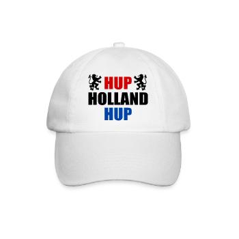 Hup holland hup - Baseballkappe - Weiß/Weiß - Vorne