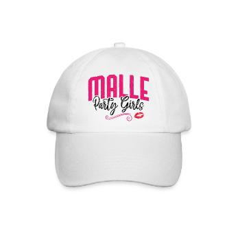 Malle party girls kuss - Baseballkappe - Weiß/Weiß - Vorne
