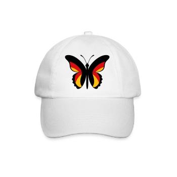GER Schmetterling - Baseballkappe - Weiß/Weiß - Vorne