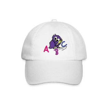 ABC Eule - Baseballkappe - Weiß/Weiß - Vorne