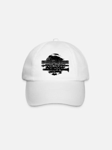Flöte - Baseballkappe - Weiß/Weiß