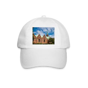 Abteikirche Klosterkirken Aarhus Stadt in Dänemark - Baseballkappe - Weiß/Weiß - Vorne