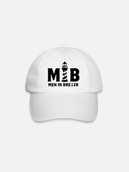 Bretagne, Bretonisch, Keltisch - Baseballkappe - Weiß/Weiß