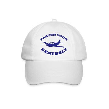 FASTEN YOUR SEATBELT - Baseballkappe - Weiß/Weiß - Vorne