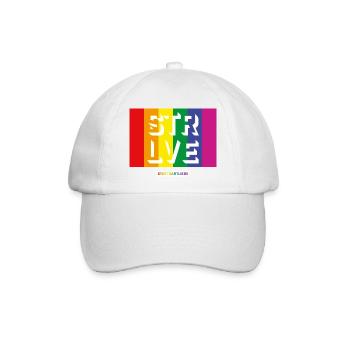STRLVE #loveislove - Baseballkappe - Weiß/Weiß - Vorne