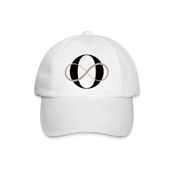 Unendlicher Buchstabe O - Baseballkappe - Weiß/Weiß - Vorne