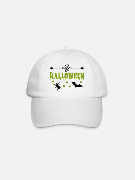 Halloween - Baseballkappe - Weiß/Weiß