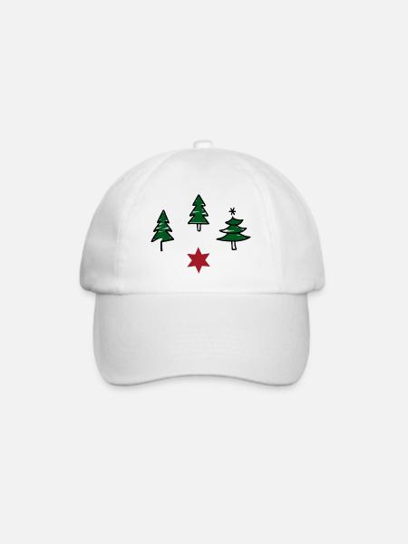 Design zu Weihnachten - Baseballkappe - Weiß/Weiß