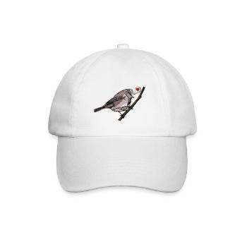 8079239 185462122 Tweet tweet - Baseballkappe - Weiß/Weiß - Vorne
