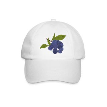 Isolierte Heidelbeere - Baseballkappe - Weiß/Weiß - Vorne