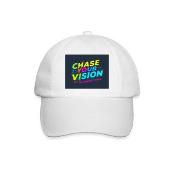 Verfolgen Sie Ihre Vision, nicht Ihre Konkurrenz - Baseballkappe - Weiß/Weiß - Vorne