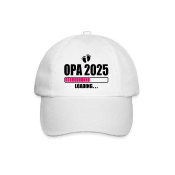 Opa 2025 loading - Baseballkappe - Weiß/Weiß - Vorne