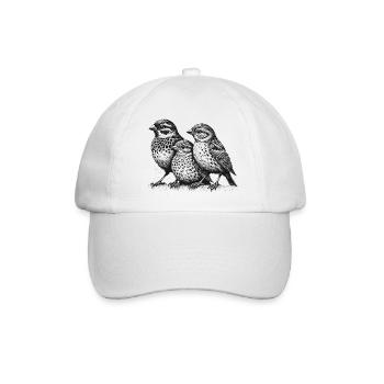 Spatz - Baseballkappe - Weiß/Weiß - Vorne