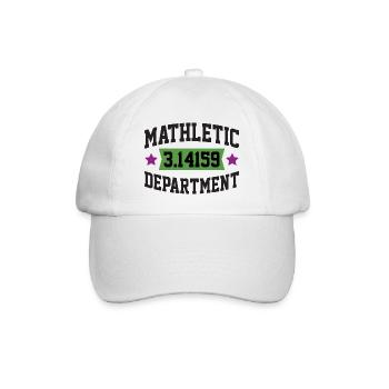 Mathletic Abteilung - Baseballkappe - Weiß/Weiß - Vorne