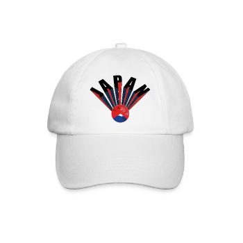 Japan - Baseballkappe - Weiß/Weiß - Vorne