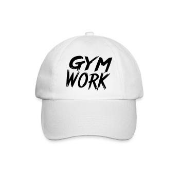 Fitnessstudioarbeit - Baseballkappe - Weiß/Weiß - Vorne