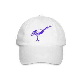 Geometrischer Kubismus der modernen Stork Digital Era - Baseballkappe - Weiß/Weiß - Vorne
