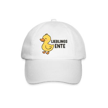 Lieblings Ente - Baseballkappe - Weiß/Weiß - Vorne