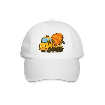 Betonmischer - Baseballkappe - Weiß/Weiß - Vorne