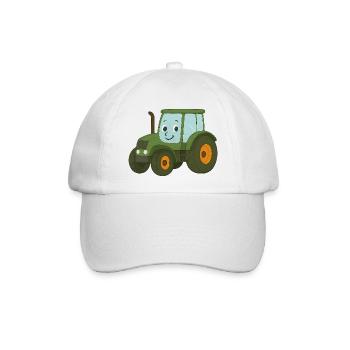 Traktor - Baseballkappe - Weiß/Weiß - Vorne