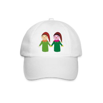 Fröhliche kasperl freunde - Baseballkappe - Weiß/Weiß - Vorne