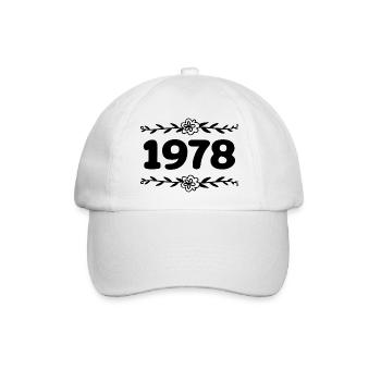 1978 Jahrgang 1978 Retro 1978 Jubiläum 1978 - Baseballkappe - Weiß/Weiß - Vorne