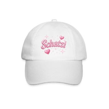 schatzi / Y2K Style - Baseballkappe - Weiß/Weiß - Vorne