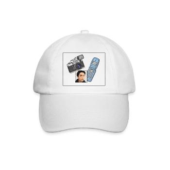 Foto-Dampf - Baseballkappe - Weiß/Weiß - Vorne
