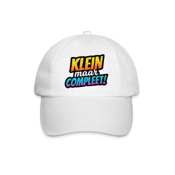 Kleiner, aber vollständiger Retro-Farbverlauf - Baseballkappe - Weiß/Weiß - Vorne