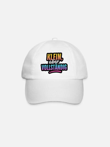 Klein, aber Vollständig - Baseballkappe - Weiß/Weiß