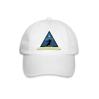 Freeride-Snowboarding - Baseballkappe - Weiß/Weiß - Vorne